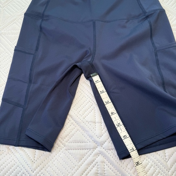 Handful High Five High Waisted Biker Shorts Size S In Night Swim Navy - Picture 8 of 11